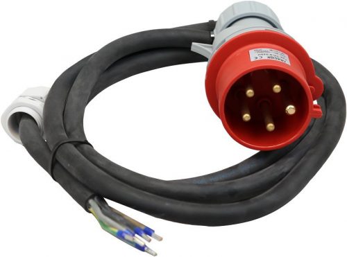 TRACON TDB-CABLE5P32 - Gumikábel ipari csatlakozó dobozhoz GT 5×6mm2, 5m, 32A, 5p