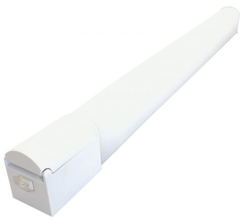 TRACON TLFLEDS15NW - Védett integrált LED-es bútorvilágító csatlakozóaljzattal 230 V, 50 Hz, 15 W, 1080 lm, 4000 K, IP44, EEI=G