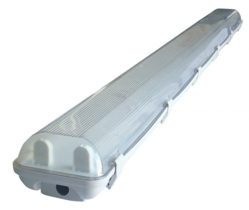 TRACON TLFVLED206 - Védett lámpatest LED csövekhez, egyoldalas betáp 230 V, 50 Hz, G13, 600 mm, IP65, ABS/PC