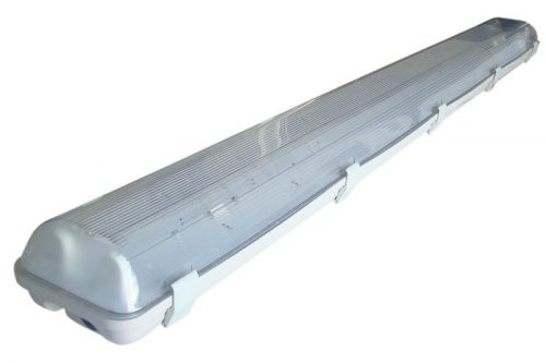 TRACON TLFVLED215 - Védett lámpatest LED csövekhez, egyoldalas betáp 230 V, 50 Hz, G13, 1500 mm, IP65, ABS/PC