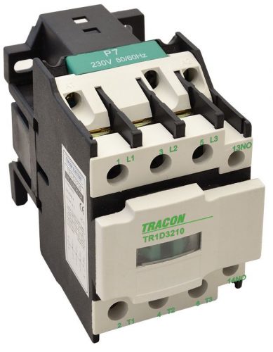 TRACON TR1D1210B4 - Kontaktor 400V, 50Hz, 12A, 5,5kW, 24V DC, 3×NO+1×NO