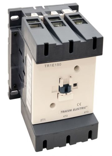 TRACON TR1E115 - Nagyáramú kontaktor 415V, 50Hz, 115A, 55kW, 230V AC, 3×NO