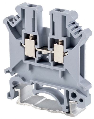 TRACON TSKA2,5 - Fázisvezető ipari sorozatkapocs, csavaros, sínre, szürke 0,2-2,5mm2, 800VAC, 32A