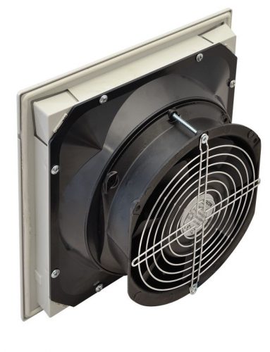 TRACON V215 - Szellőztető ventilátor szűrőbetéttel 250×250mm, 215/255m3/h, 230V 50-60Hz, IP54