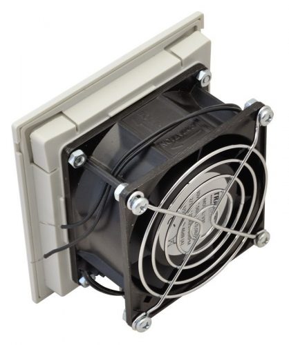 TRACON V35 - Szellőztető ventilátor szűrőbetéttel 105×105mm, 35/40m3/h, 230V 50-60Hz, IP54