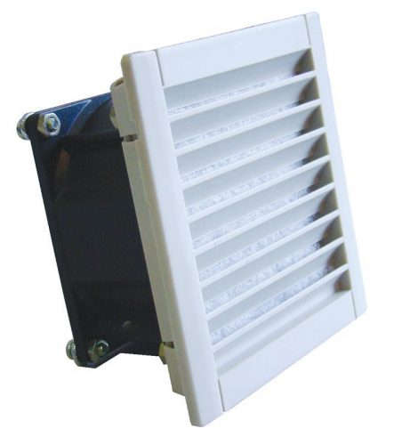 TRACON V43 - Szellőztető ventilátor szűrőbetéttel 150×150mm, 43/55 m3/h, 230V 50/60Hz, IP54