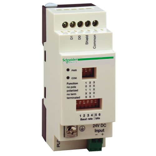 SCHNEIDER TWDXCAISO - Modicon Modbus leválasztó, 2xRJ45, 24 VDC