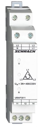 SCHRACK - URAP3011 Fázis felügyeleti relé AMPARO, 400/230V AC, 1 váltó, 5A