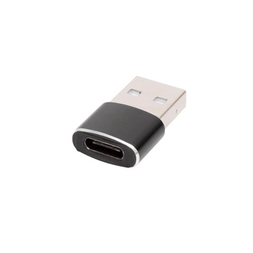 SOMOGYI ELEKTRONIC - USBC A2 - USB-C aljzat - USB-A dugó átalakító, fém