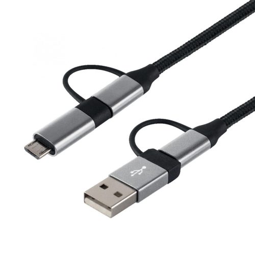 SOMOGYI ELEKTRONIC - USB MULTI - USB töltőkábel, 4in1, 1.5m