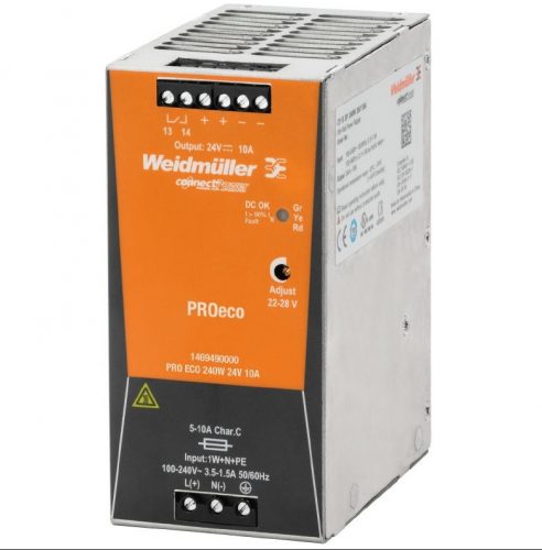 WEIDMÜLLER PRO ECO 240W 24V 10A tápegység