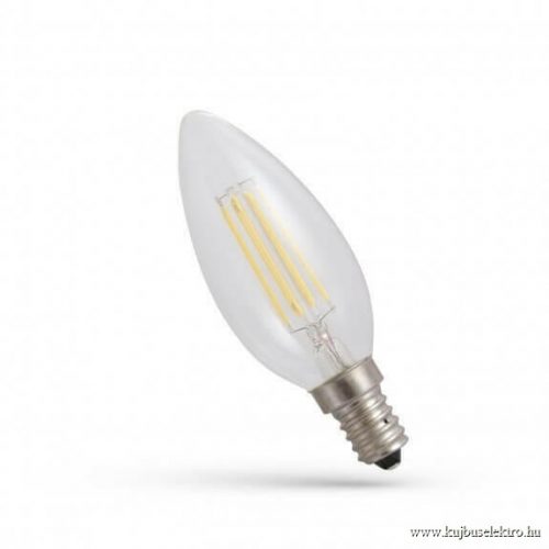 LED gyertya C35 E-14 230V 5,5W COG NW üveg