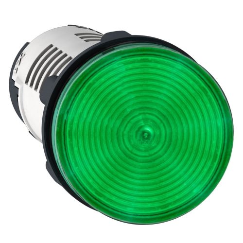 SCHNEIDER XB7EV03MP3 - Harmony XB7 monolitikus Ø22 jelzőlámpa, zöld, LED, 230VAC, faston