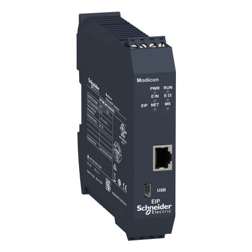 SCHNEIDER XPSMCMCO0000EI - Preventa XPS MCM biztonsági vezérlő, kommunikációs modul, Ethernet IP, 1xRJ45, csavaros