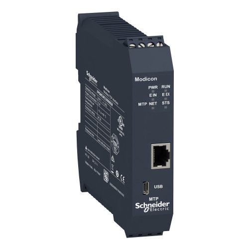 SCHNEIDER XPSMCMCO0000EM - Preventa XPS MCM biztonsági vezérlő, kommunikációs modul, Modbus TCP, 1xRJ45, csavaros