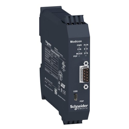 SCHNEIDER XPSMCMCO0000PBG - Preventa XPS MCM biztonsági vezérlő, kommunikációs modul, Profibus DP, SUB-D9, rugós