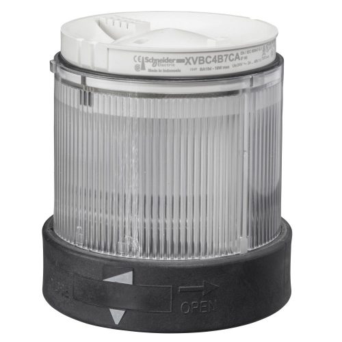 SCHNEIDER XVBC5B7 - Harmony XVB Ø70 fényoszlop fénymodul, LED, villogó, fehér, 24VAC/DC