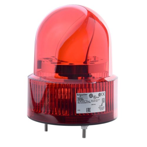 SCHNEIDER XVR12B04 - Harmony XVR forgútükrös jelzőfény, LED-es, Ø120, IP23, piros, 24VAC/DC