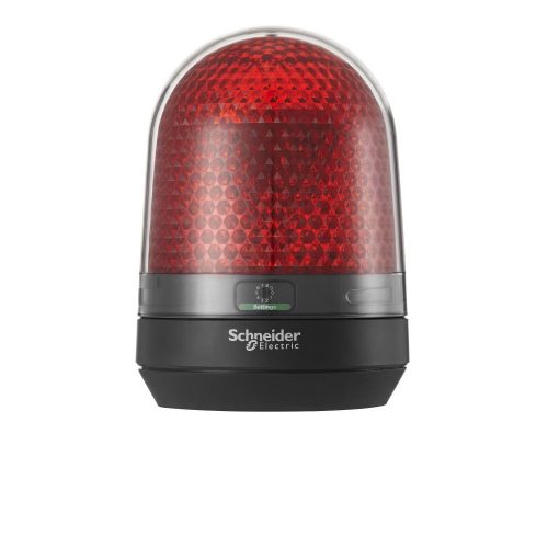 SCHNEIDER XVR3B04 - Harmony XVR forgófényű jelzőegység, LED-es, Ø100, IP65, piros, 12-24VAC/DC