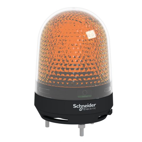 SCHNEIDER XVR3B05S - Harmony XVR forgófényű jelzőegység, LED-es, Ø100, IP23, narancs, berregővel, 12-24VAC/DC