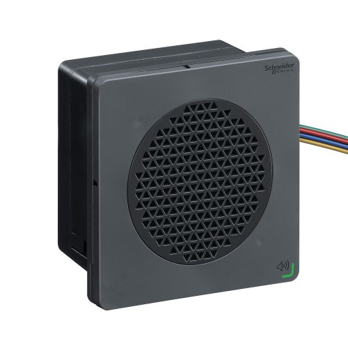 SCHNEIDER XVSV9BBP - Harmony XVSV DIN96 (96x96 mm) elektromos hangjelző, szerkeszthető jelzés,  PNP, 12-24VDC, fekete