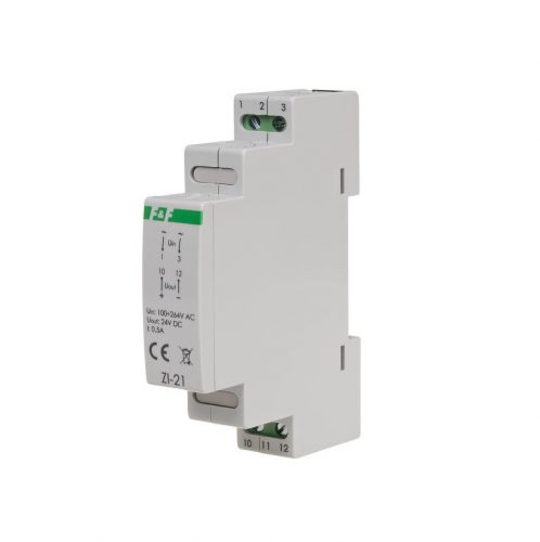 F>F Filipowski - ZI-21 24VDC, 0,5A, 12W tápegység - Tápegység, 0,5A 100÷264 VAC ki: 12VDC, 12W, - HD Hungária - ZI-21