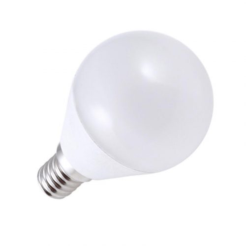 LED izzó 5W - G45 / E14 / SMD / 6500K - ZLS802